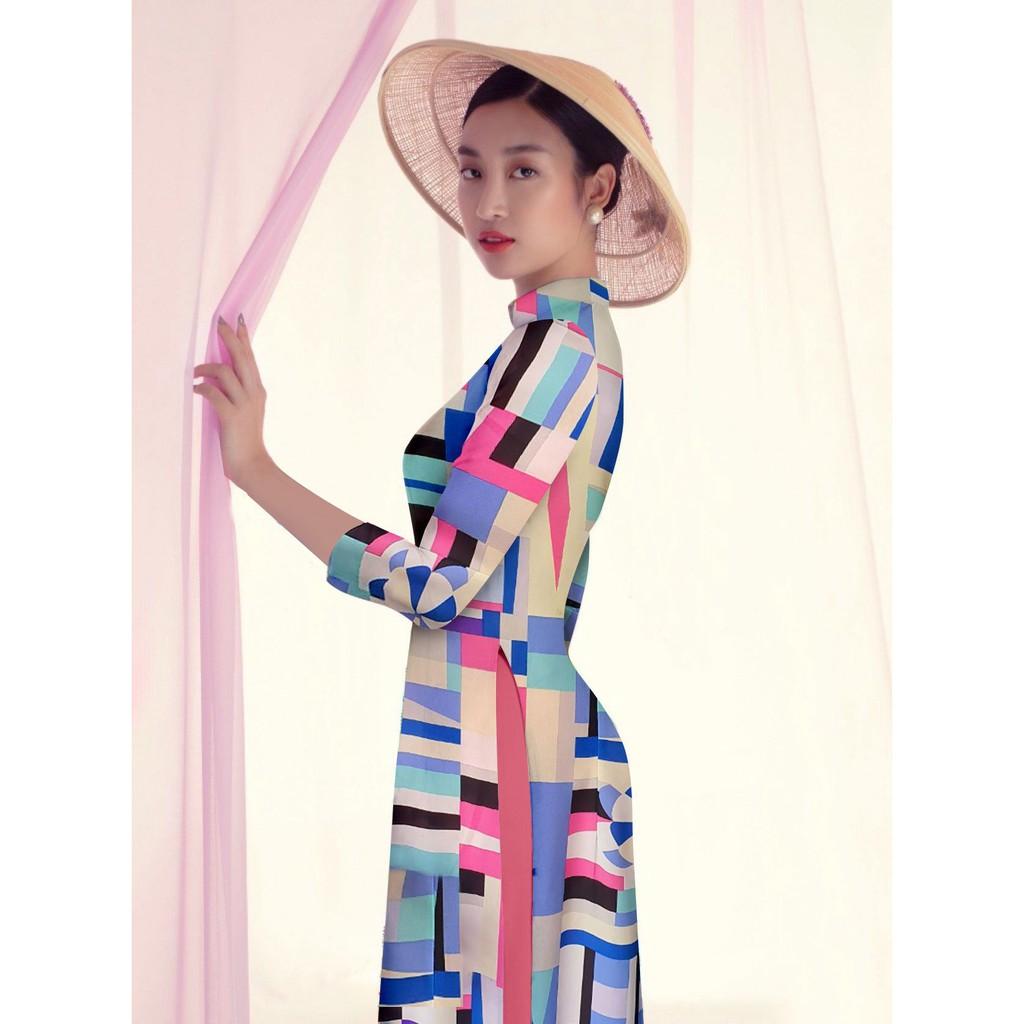 GIÁ XƯỞNG - Áo dài truyền thống lụa nhũ in 3D BỘ