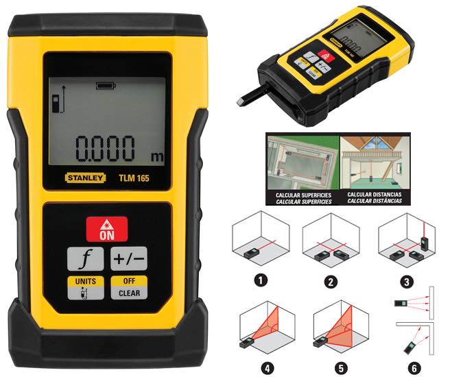 Máy đo khoảng cách tia laser 50m TLM165S Stanley  STHT1-77139- Hàng chính hãng