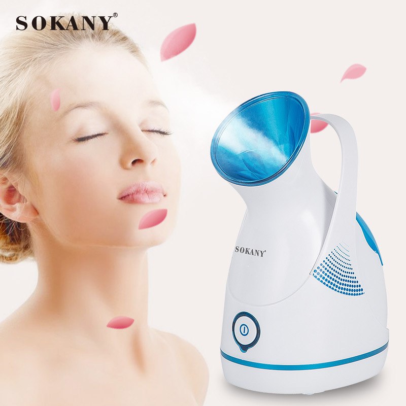 Máy xông mặt SOKANY phun hơi nước mạnh ra đều, cấp ẩm và làm mịn mọi loại da - HÀNG CHÍNH HÃNG - DELIYA