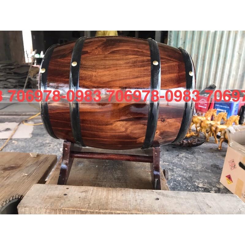 Thùng gỗ đựng rượu vang 5L