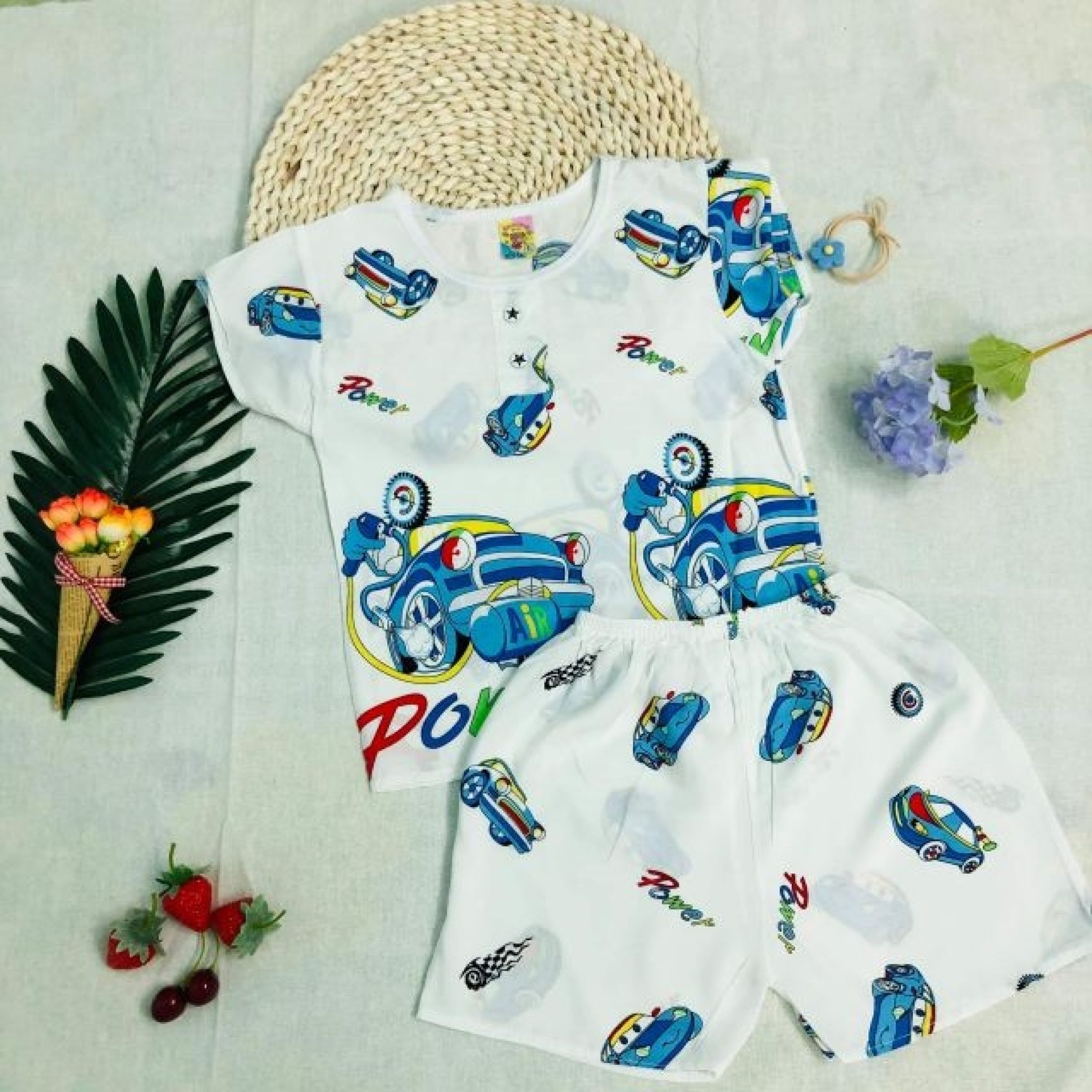 Combo 3 bộ quần áo bé Trai Cộc Tay vải Tole, lanh loại đẹp, size 1 đến 9 cho bé 5 đến 26kg, hàng Việt Nam chất lượng cao