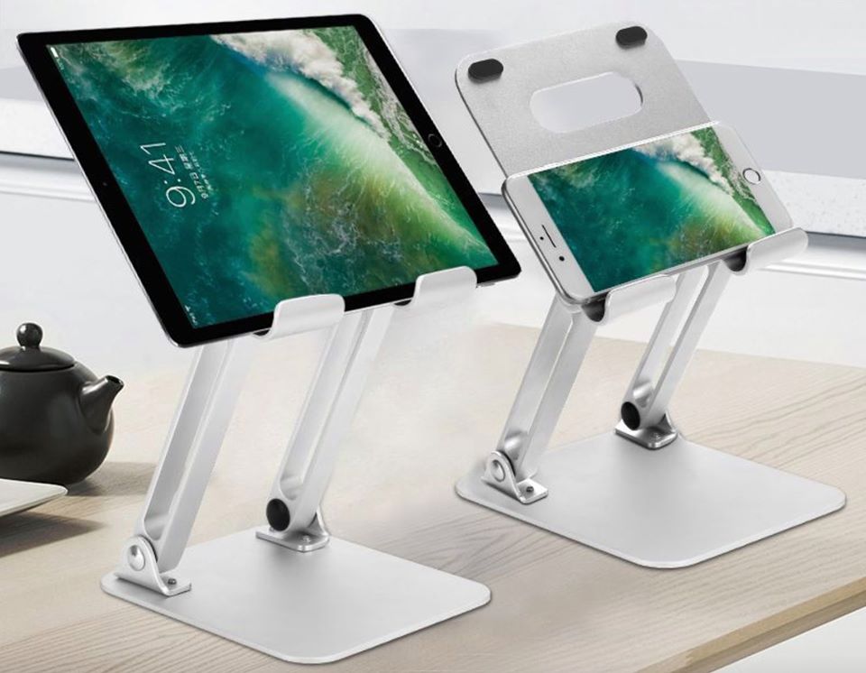 Giá Đỡ Nhôm Gập 2 Chân Dành Cho iPad, Máy Tính Bảng, Tablet JINCOMSO - Hàng Chính Hãng