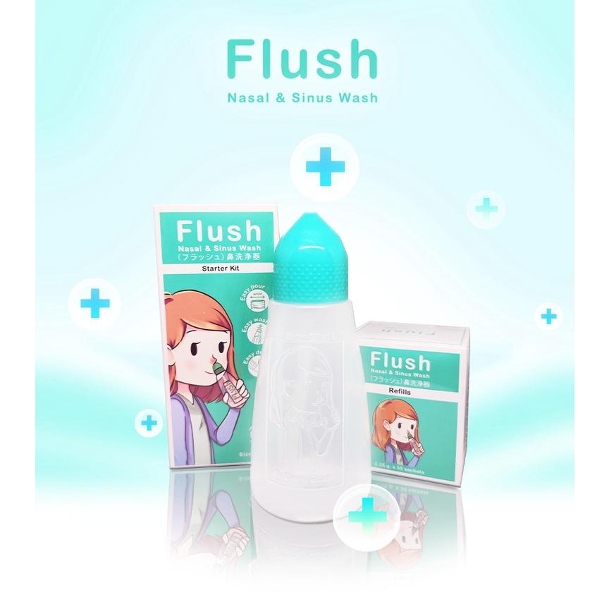 Combo 2 Bình Rửa Mũi Cho Trẻ FLUSH Chính Hãng Dung Tích 250ml