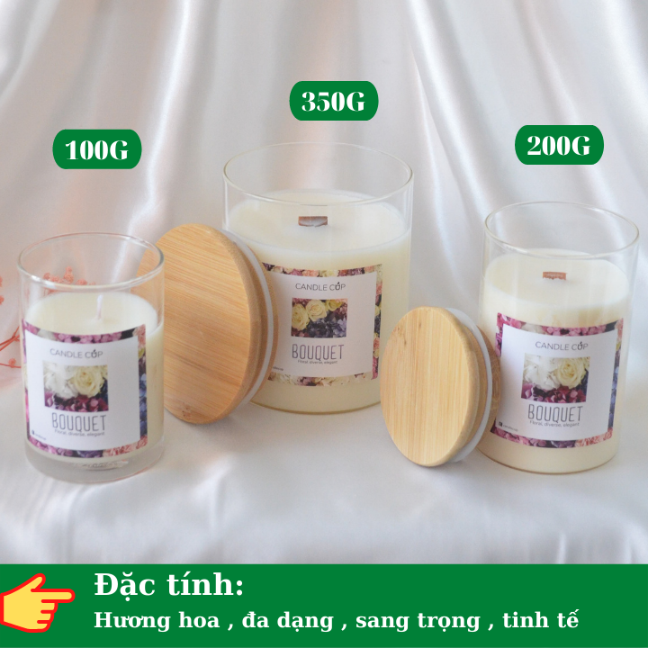 Nến thơm tinh dầu cao cấp không khói an toàn Candle Cup