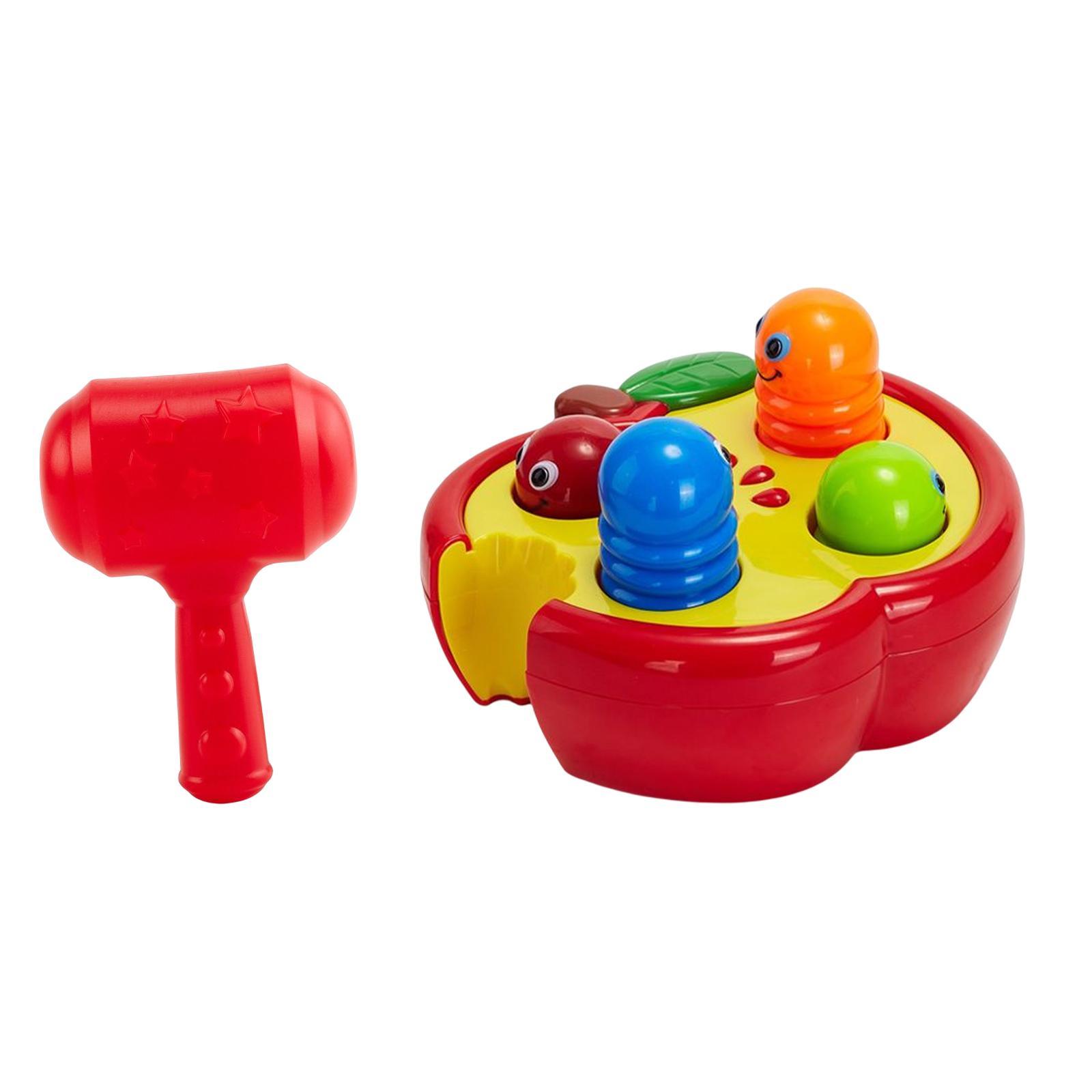 Cartoon Pounding Toy Learning Educational Toy Game Color Recognition Toy for Kids Girl Toddlers Boys Gifts