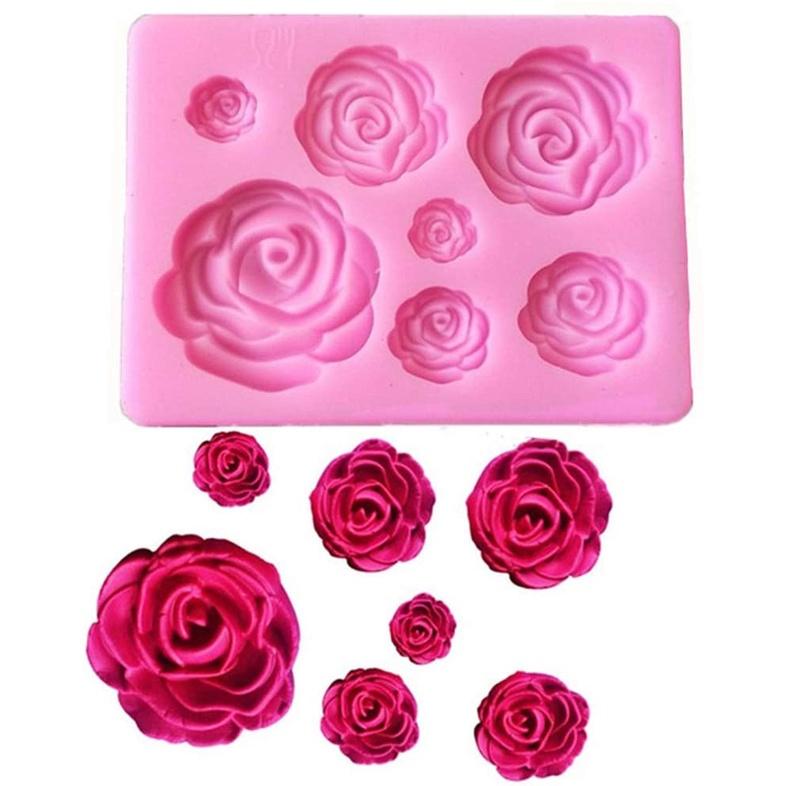 Khuôn làm bánh ANAEAT bằng silicon 3D an toàn tiện dụng cho nhà bếp 6.5 x 8.5cm