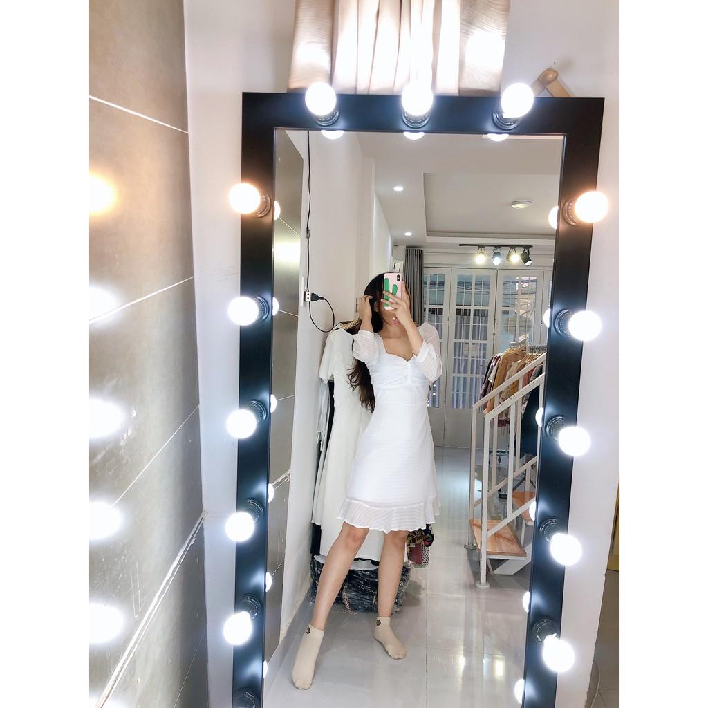 ĐẦM VOAN SỌC CỔ NHÚN