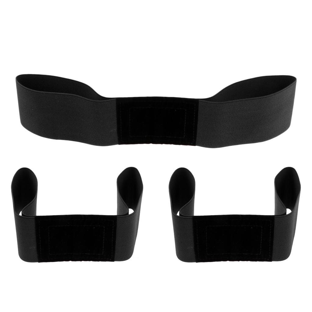 3 Pieces Professional Elastic Golf Swing Training Aid Arm Band Belts