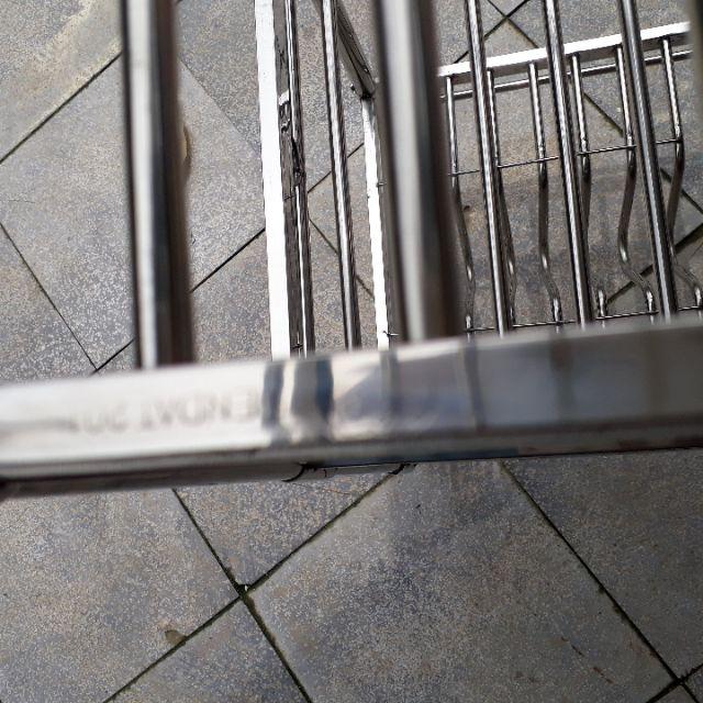 Kệ inox ống 3 tầng để bát đĩa 73×65×33cm - Gia dụng Dũng Hà