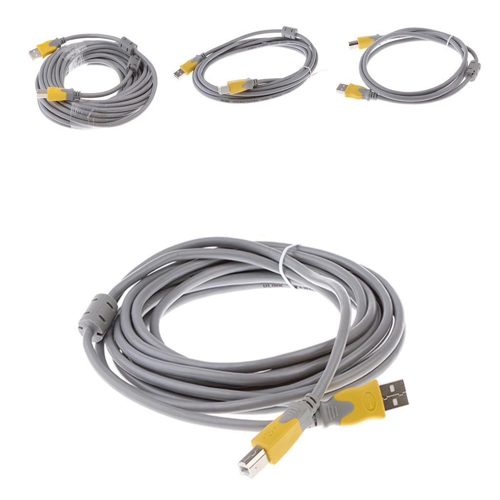 Hi-Speed USB2.0 Printer Scanner Cable Type A Male to Type B Male