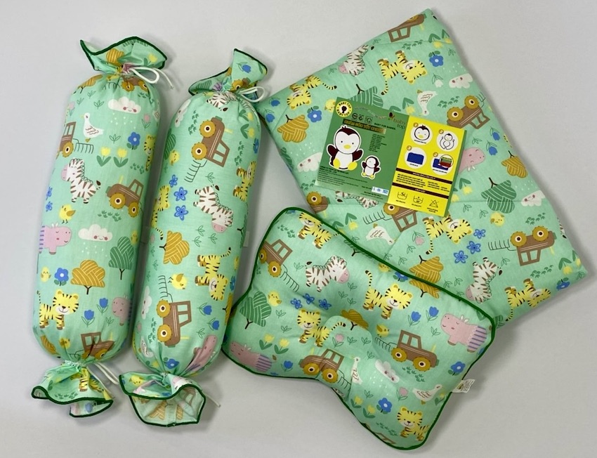 Bộ 4 Gối Đôi Có Mền BabyTop ( Màu và họa tiết ngẫu nhiên )