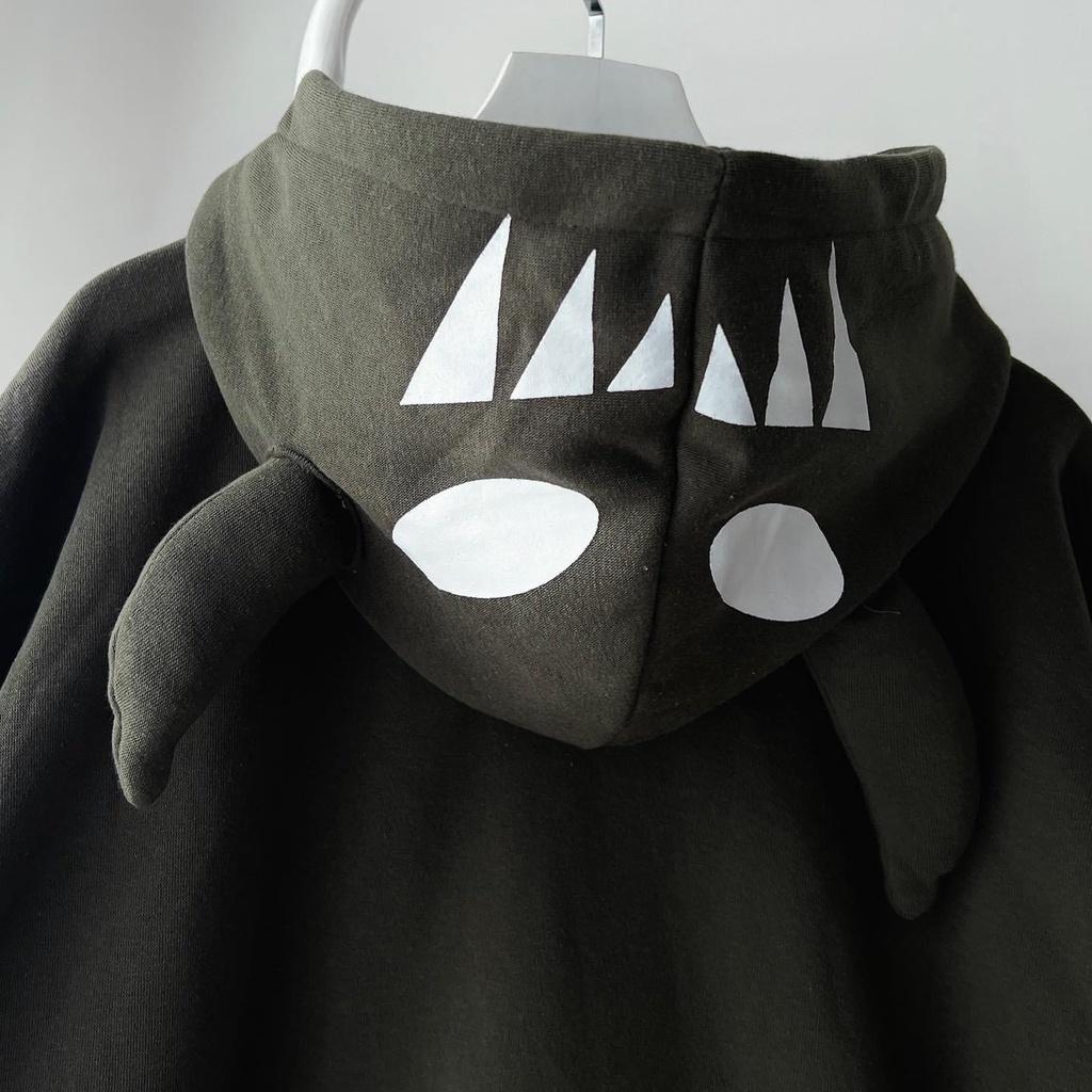 Áo Hoodie sừng trâu form rộng unisex