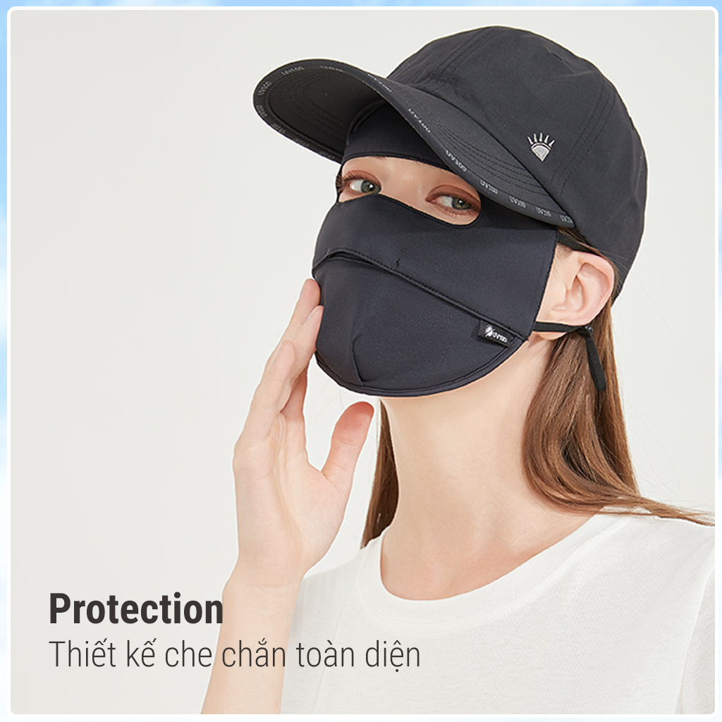 Khẩu trang mặt nạ chống nắng UV100 Apex-Cool LB22523 thoáng mát, kháng khuẩn