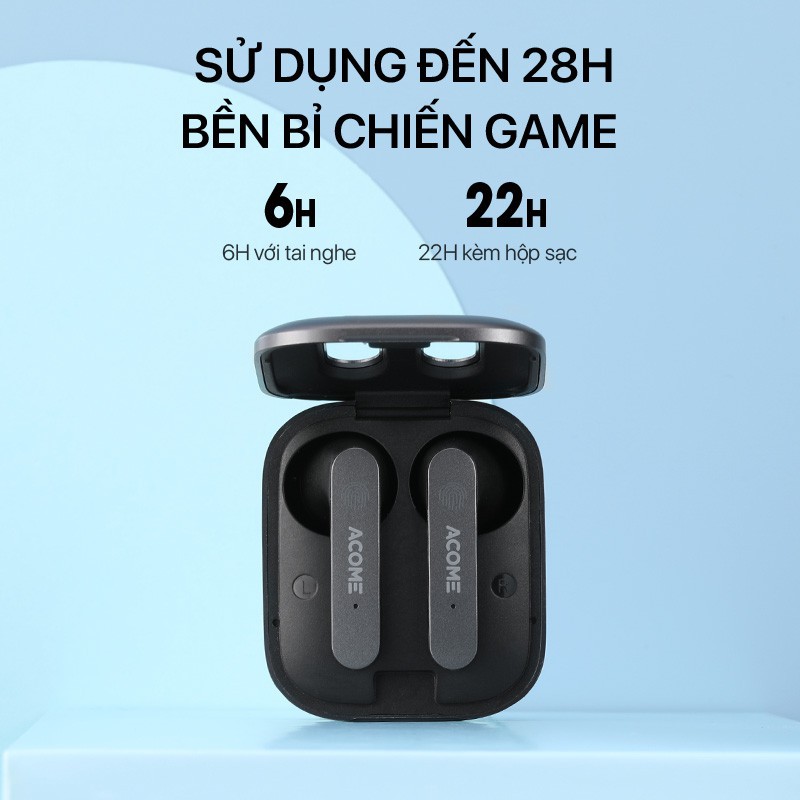 Tai Nghe TWS Bluetooth Khồng Dây ACOME Airdots T3 Kiểu Dáng Gaming - Hàng chính hãng