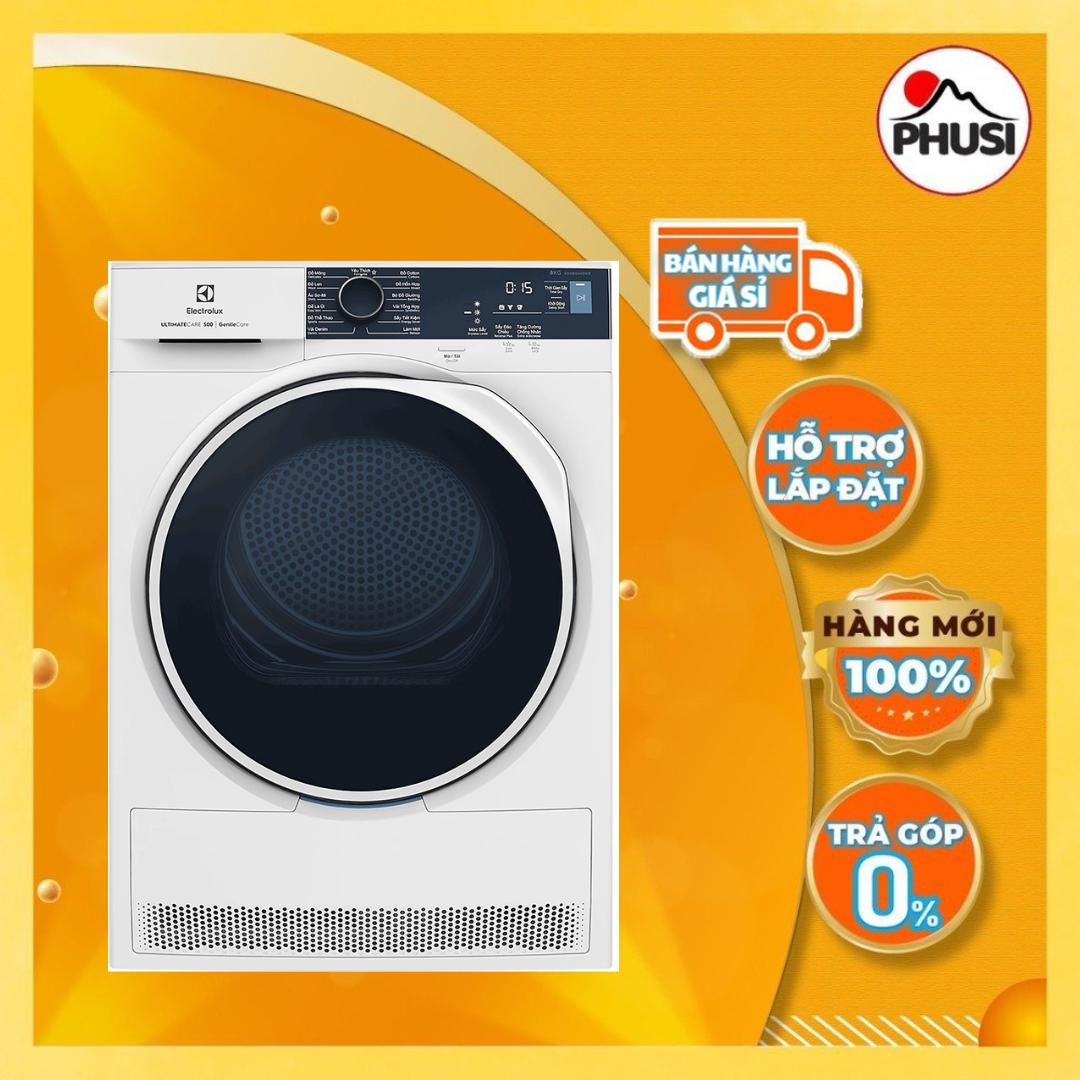Máy Sấy Bơm Nhiệt Electrolux EDH804H5WB - Hàng Chính Hãng