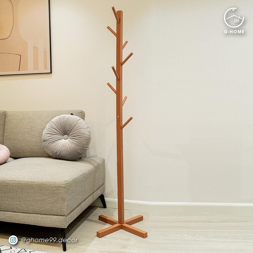 Cây treo quần áo, cây treo đồ, Standing Hanger gỗ thông tự nhiên phong cách vintage dễ dàng tháo lắp di chuyển CT19M1