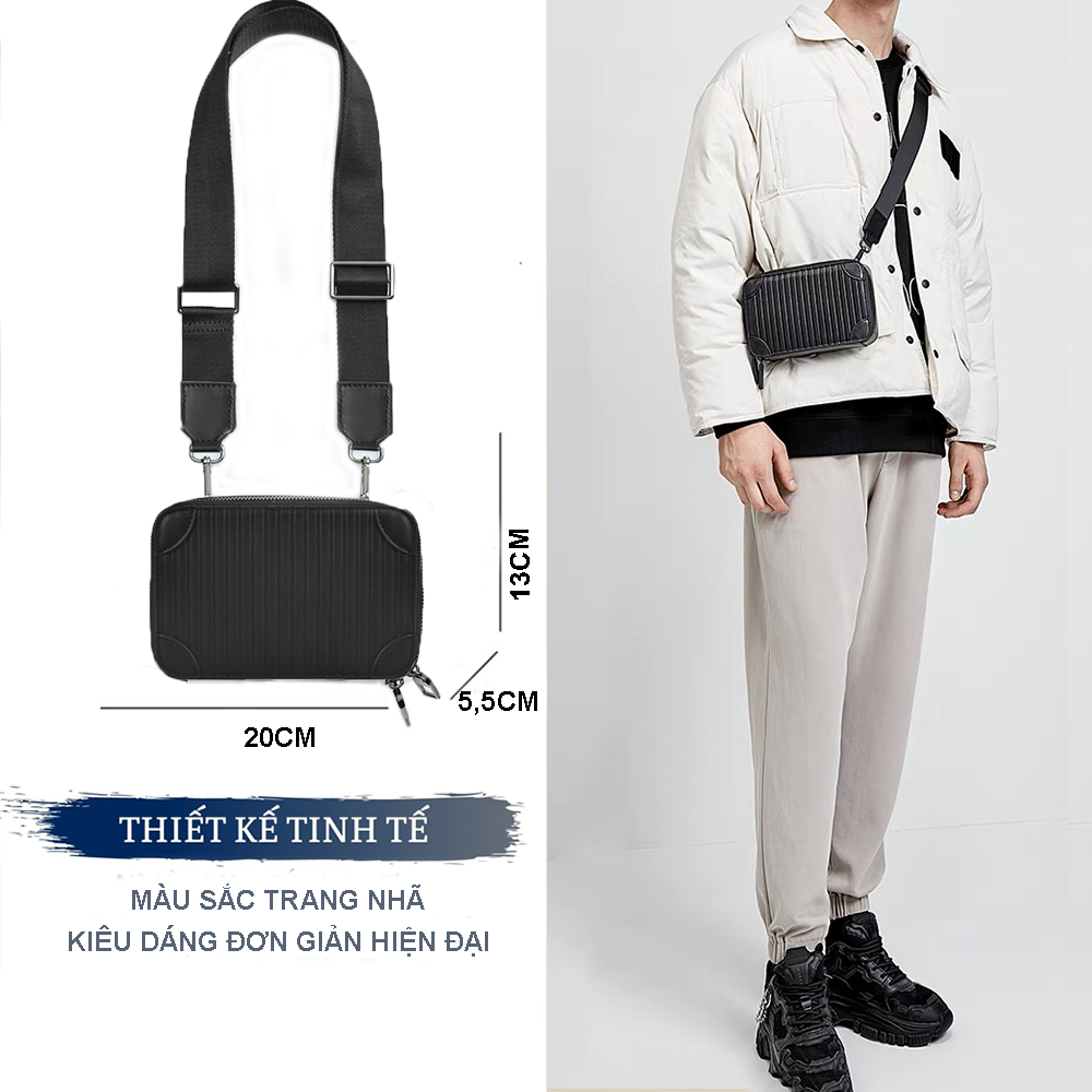 Túi Đeo Chéo Nam Túi Xách Thời Trang Unisex Cao Cấp Slingbag Siêu Tiện Lợi Cá Tính