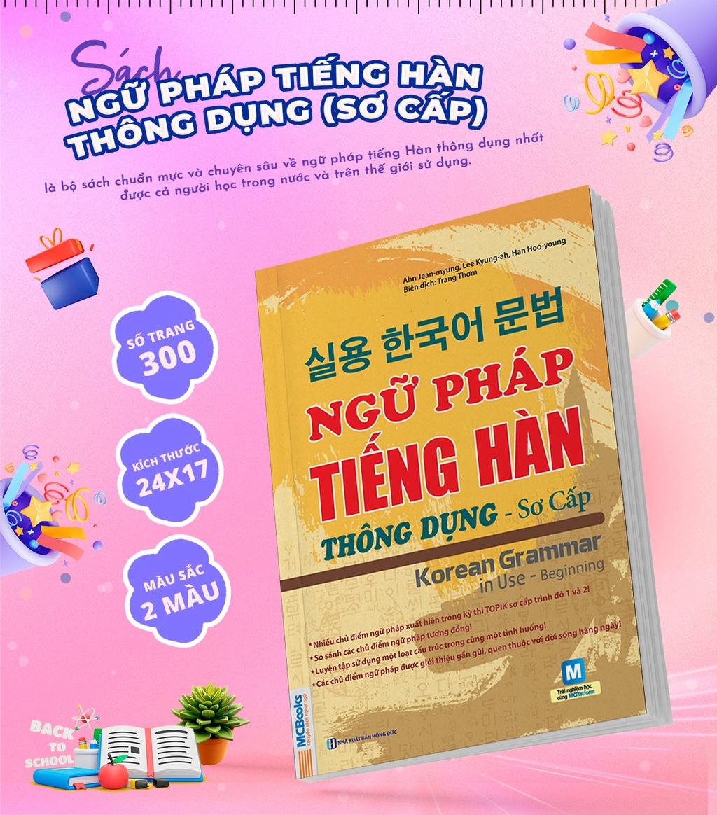 Sách - Ngữ Pháp Tiếng Hàn Thông Dụng Sơ Cấp – Korean Grammar In Use