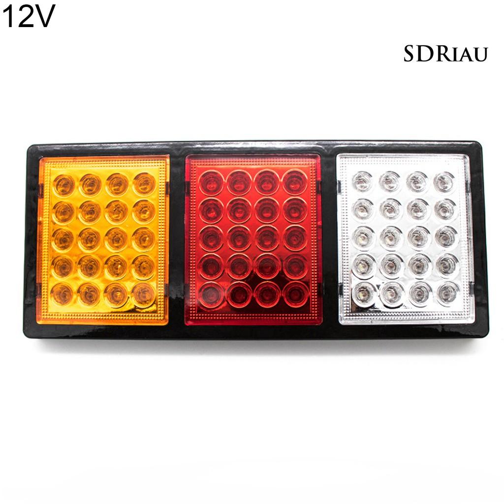 Bộ 2 Đèn Led Chống Thấm Nước Dc 12v / 24v 60 Bóng Chất Lượng Cao