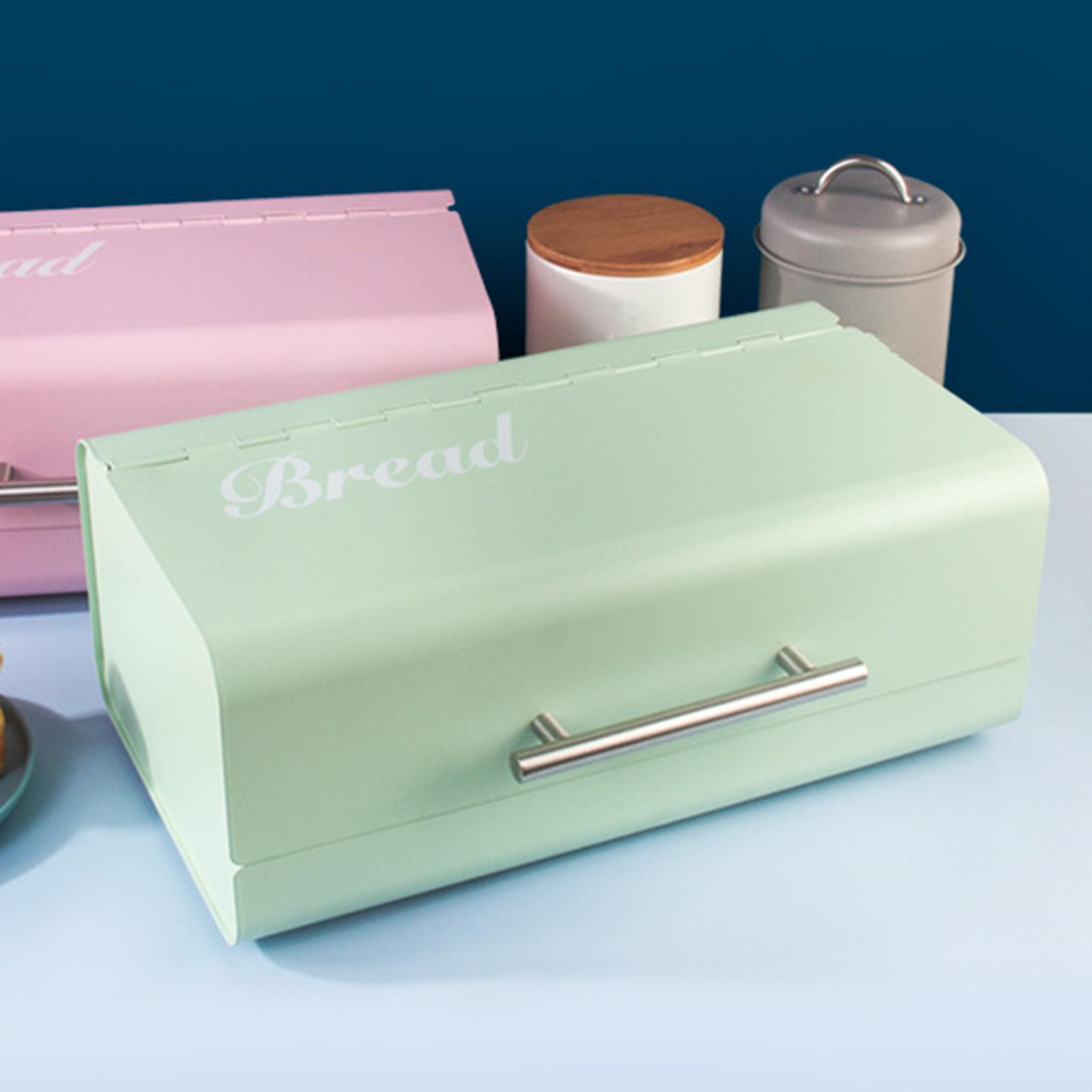 Iron Bread Box Bread Bin Organizer Bread Keeper for Counter Kitchen