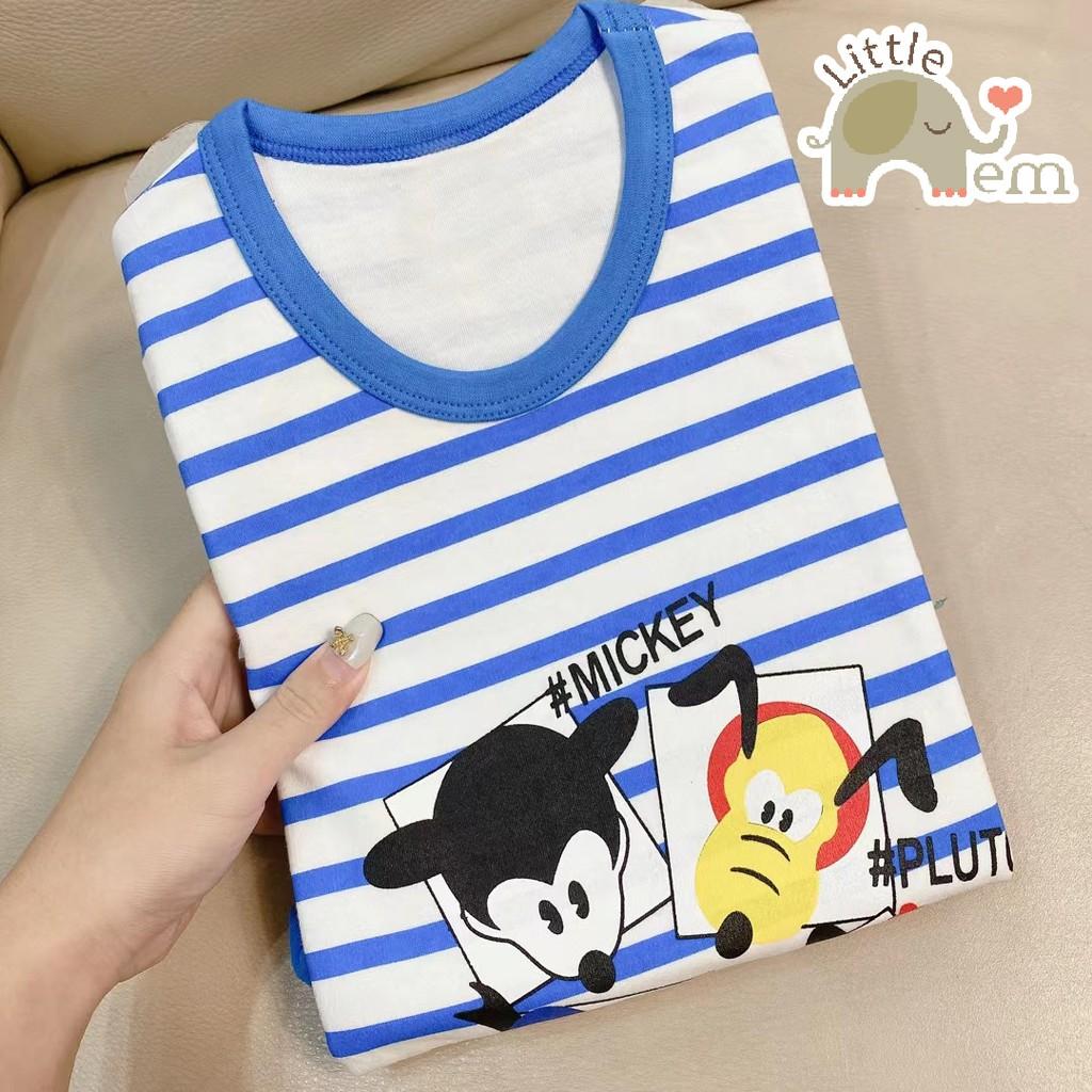 Bộ đồ bé trai/ bé gái Cotton xuất Nhật dài tay _ dysney friends