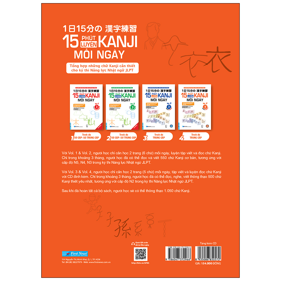 15 Phút Luyện Kanji Mỗi Ngày - Vol.4