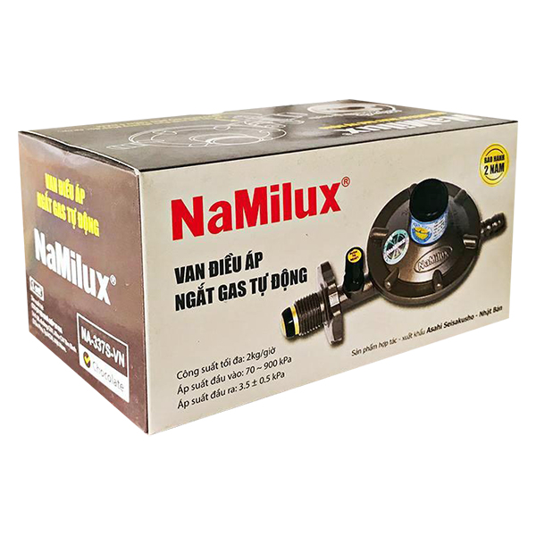 Van ngắt gas tự động Namilux NA-337S - Dùng cho bình gas XÁM SP - Hàng chính hãng