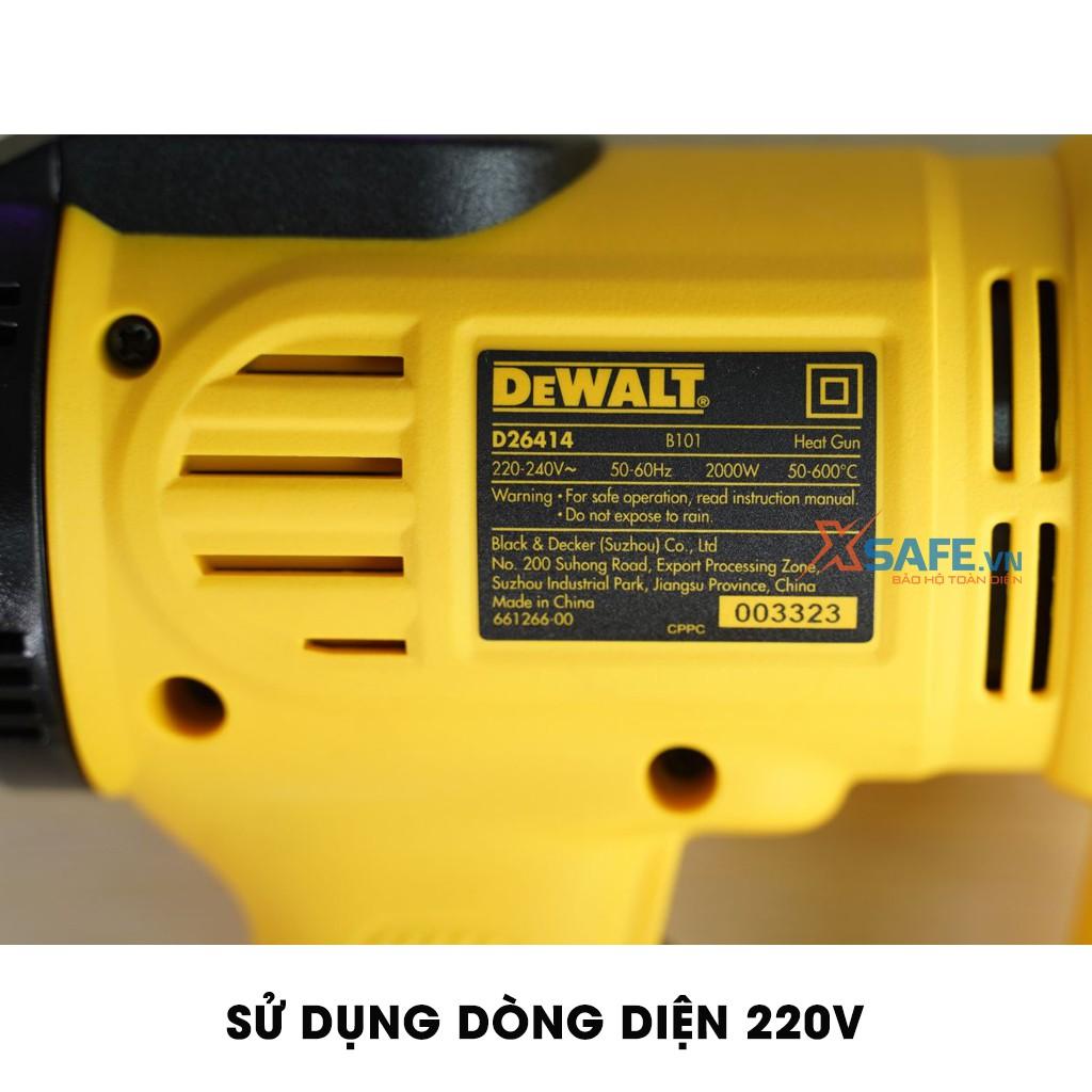 Máy khò nhiệt thổi hơi nóng Dewalt D26414-B1 có màn LCD - Chính hãng