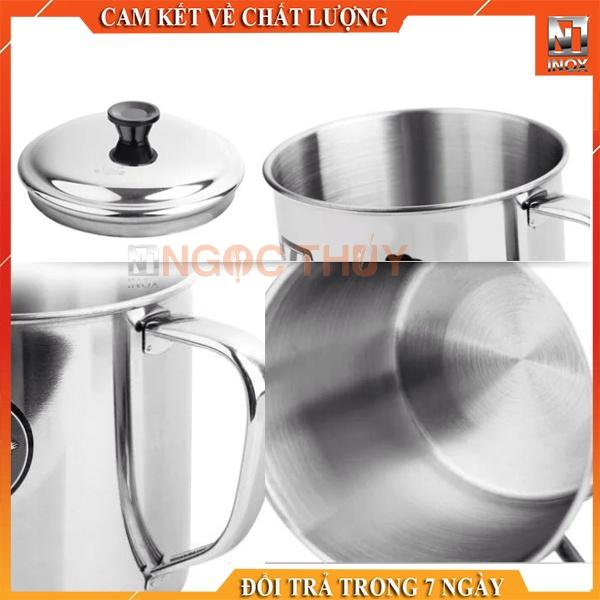 Ca inox dày có nắp MF