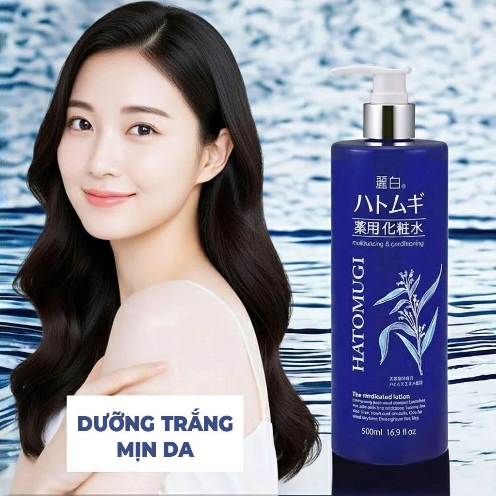 Lotion Cấp Ẩm Sâu Dưỡng Trắng Mịn Da Reihaku Hatomugi Lotion (Chai 500 mL)