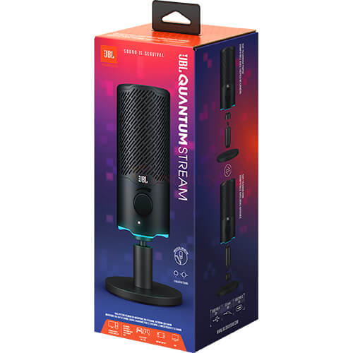 Microphone JBL Quantum Stream JBLQSTREAMBLK - Hàng chính hãng