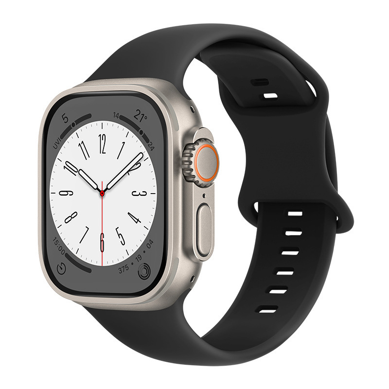 Dây Silicon Khóa Thể Thao cho Apple Watch Series 1/2/3/4/5/6/7/8/9/SE1,2 & Apple Watch Ultra 1/2 Size 38/40/41/42/44/45/49mm - Hàng Chính Hãng