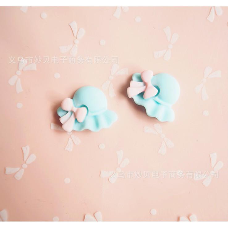 Chuyên Charm * Charm mô hình mũ vải xinh cho các bạn trang trí vỏ ốp điện thoại, làm Jibbitz, DIY