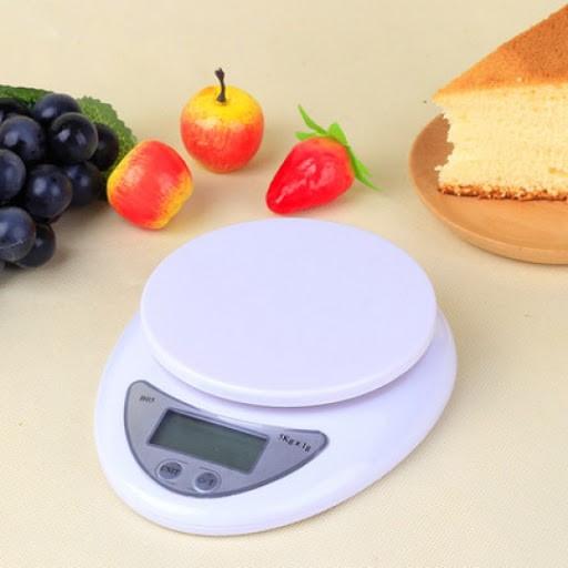 Cân Điện Tử Nhà Bếp Mini Electronic Kitchen Scale Cân Thực Phẩm 5Kg – 1G Kèm Pin