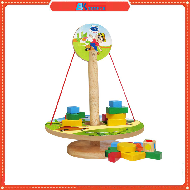 Đồ chơi cân đĩa cho bé - Đồ chơi gỗ Winwintoys