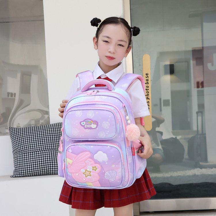 Balo học sinh tiểu học cho bé trai gái đi học cấp 1 màu galaxy dễ thương vải cao cấp chống nước 3118