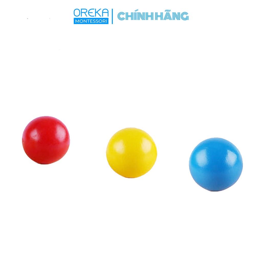 Đồ chơi trẻ em Oreka Montessori Bộ ba Quả bóng màu - 0190110