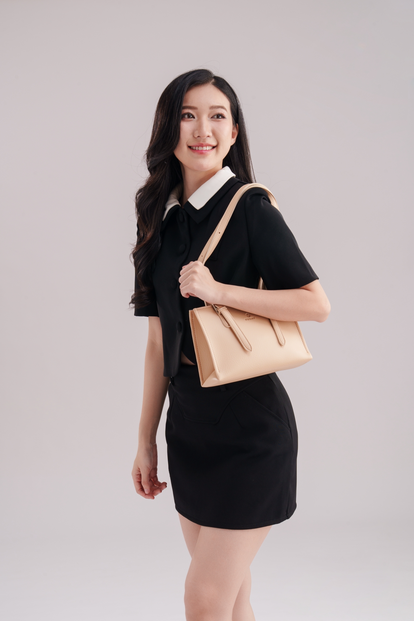 Túi Yuumy ( Thời trang nữ kiểu dáng thanh lịch size 24 - Túi đeo vai da Bergen YN269 )