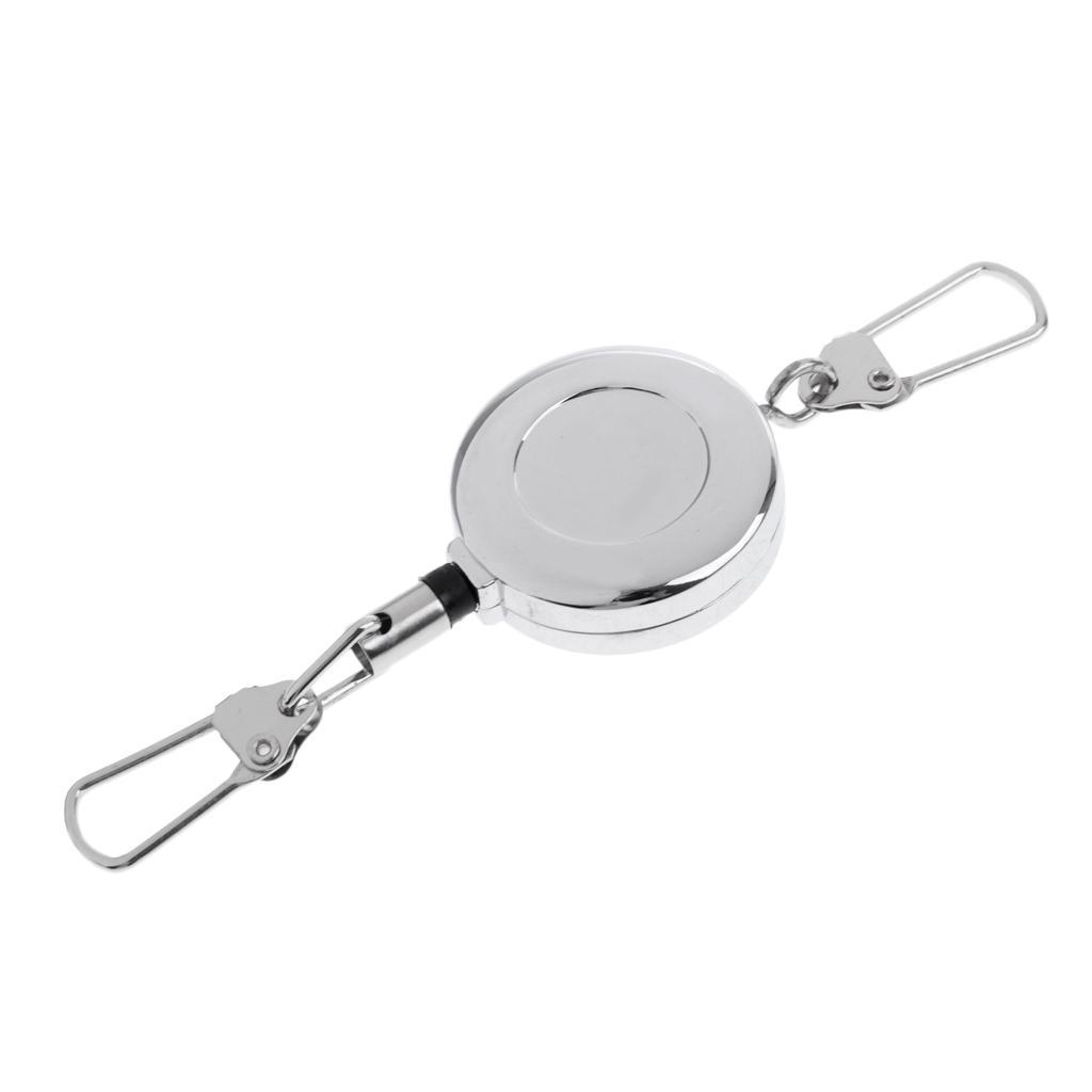 3-4pack Fly Fishing Retractable Zinger Reel Cord Retractor Fishing Tools Key