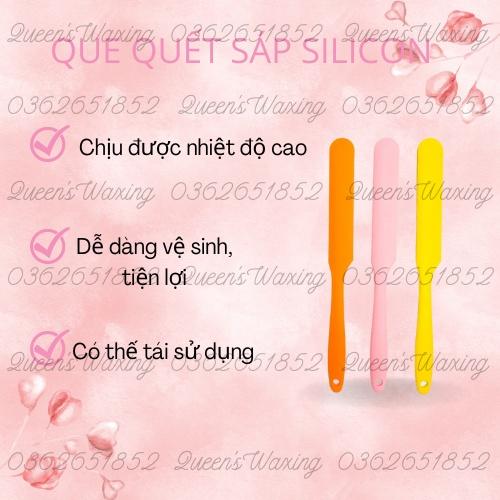 Que quết sáp silicon tái sử dụng, siêu bền, tiện lợi và dễ vệ sinh giao màu ngẫu nhiên