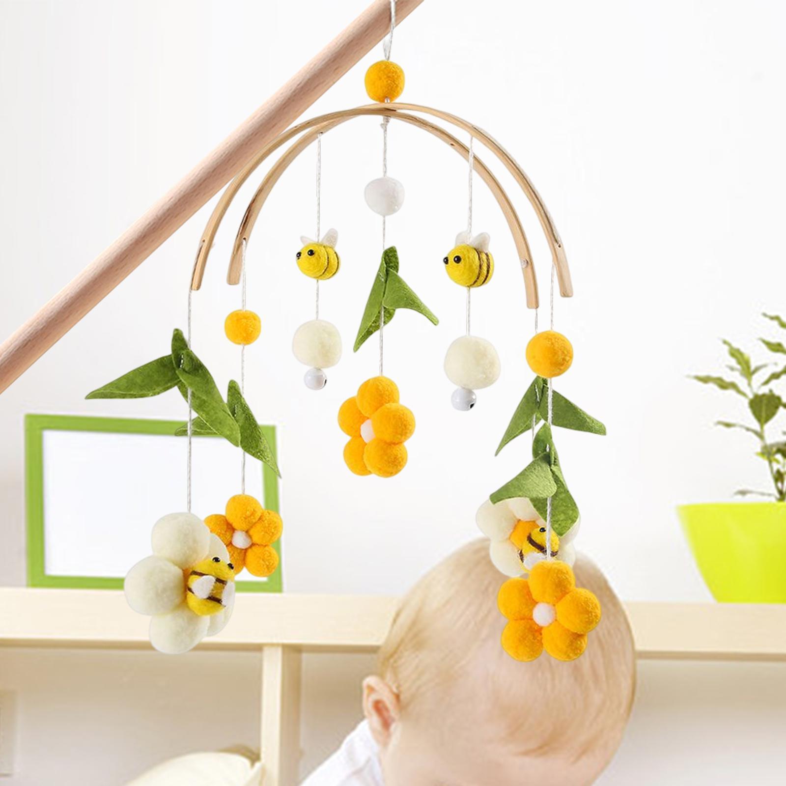 Musical Crib Mobile Bed Toy Rattle Activity Toy for Stroller Pram Gifts