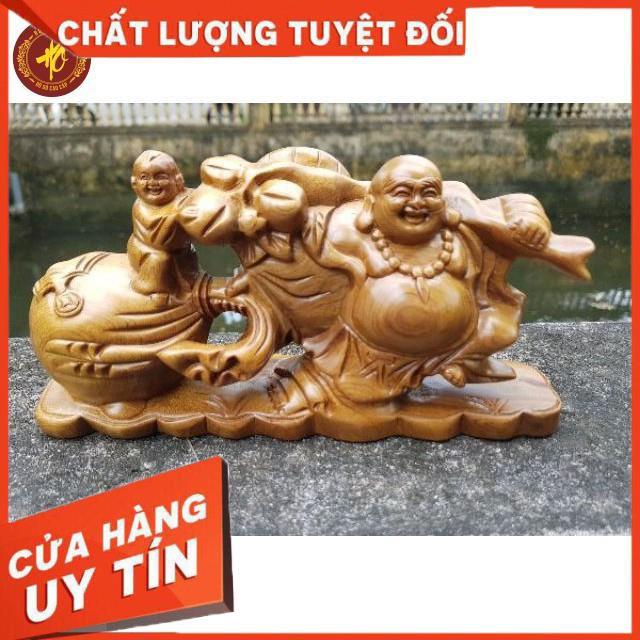 Tượng phật di lặc gỗ thơm BÁCH - XANH ngát mùi hương