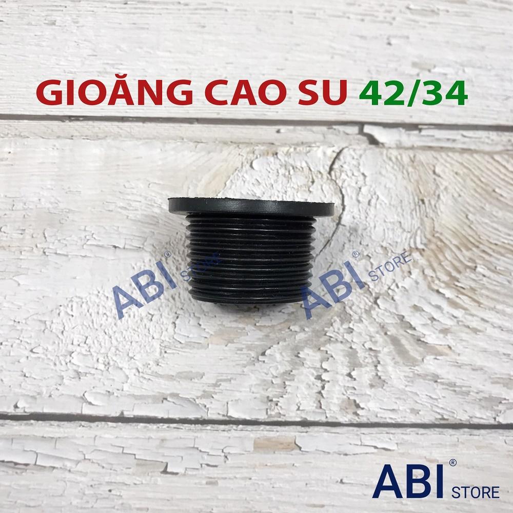 GIOĂNG CAO SU 42/34, RON ĐẦU THOÁT NƯỚC XI PHÔNG CHẬU RỬA MẶT CHO ỐNG NHỰA 42