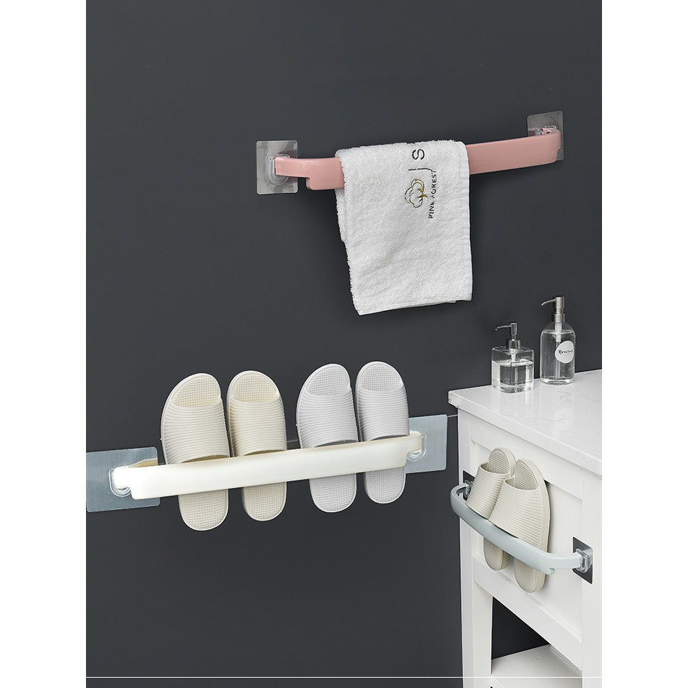 Thanh treo đồ nhà tắm dán tường chất liệu nhựa PP cao cấp - PP01
