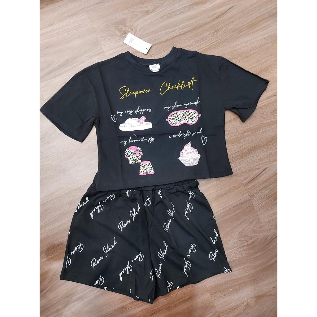Set bộ đồ bé gái River săn sale sz 5-6Y