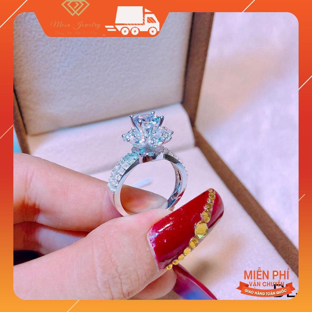 NHẪN NỮ BẠC TA - NHẪN CAO CẤP HÀNG ĐẸP ĐƯỜNG KÍNH 1,7CM