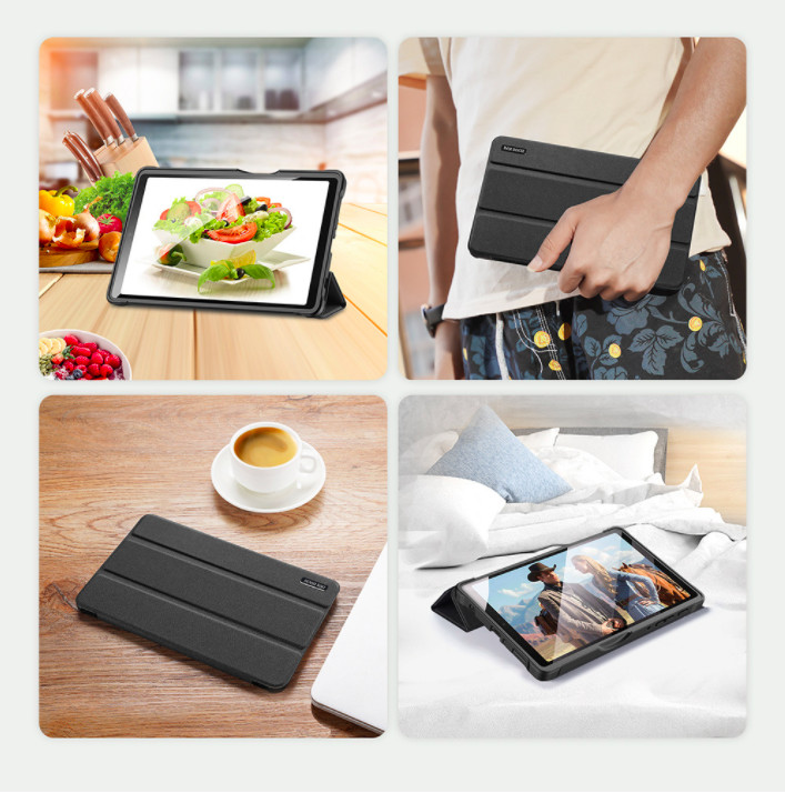 Bao da Samsung Galaxy Tab A7 Lite T220/T225 Dux Ducis Domo chính hãng - Hàng nhập khẩu