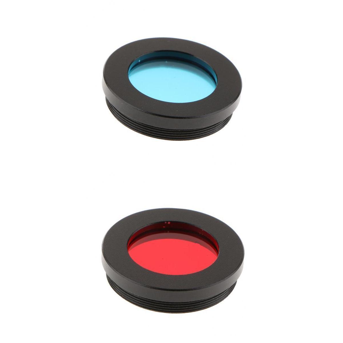 2pcs 1.25" Colorful Filter Kit Set For Telescope Eyepieces Lens Planet