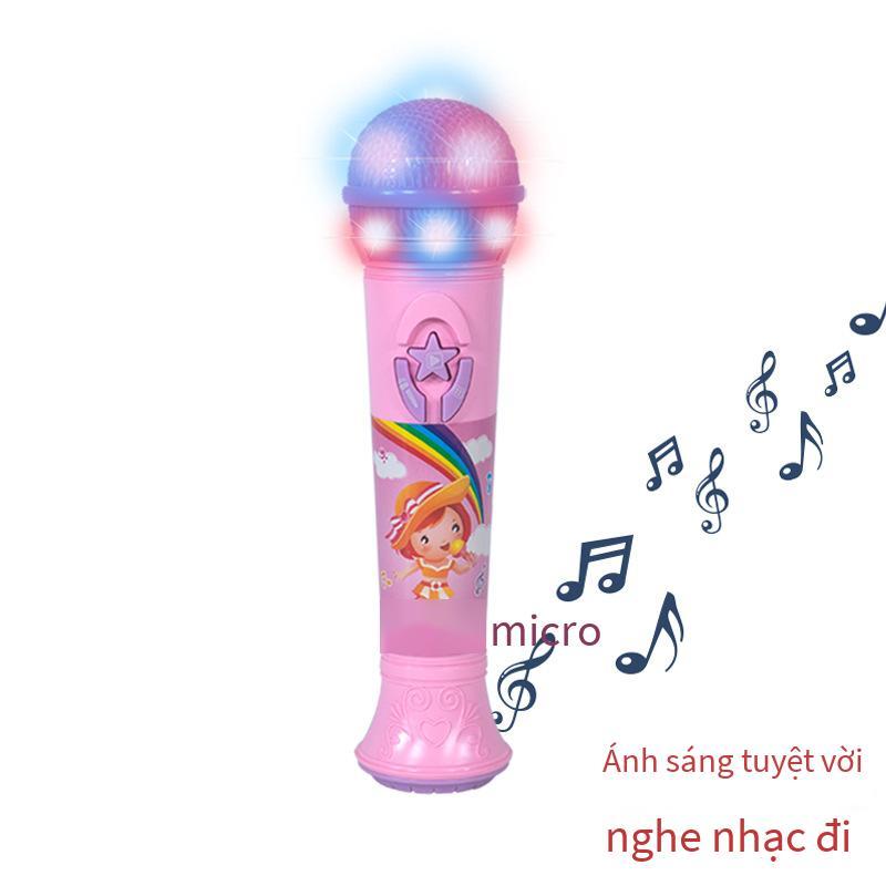 Giao hàng nhanh Đèn chiếu sáng cho trẻ em Âm nhạc Micro khuếch đại Đồ chơi Micro Giáo dục sớm Khai sáng Nhạc cụ