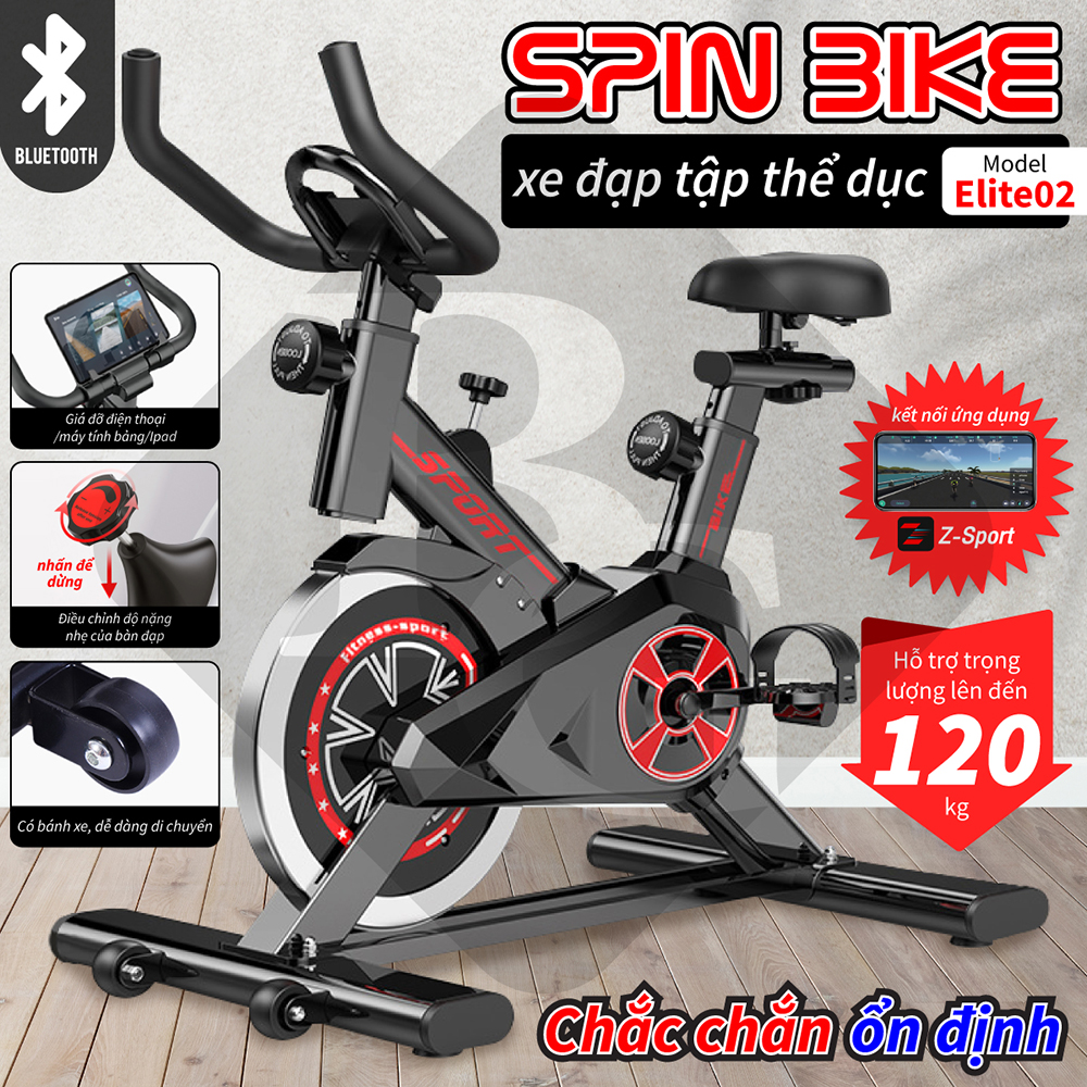 Xe Đạp Tập Thể Dục, Xe Đạp Thể Thao, Xe Đạp Thể Dục Trong Nhà Giảm Mỡ, Săn Chắc Cơ Thể, S500 - S303 - Elite 03 Có Đồ Hồ Hiển Thị Quãng Đường, Calo Tiêu Thụ, Hàng Nhập Khẩu - Elite02 Đen